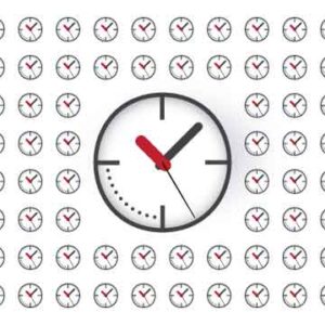 Small and big clock make a big wall of clock