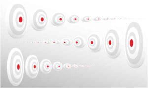 Different red point in both direction to get a perfect aim
