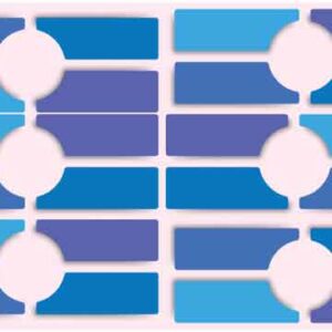 Paper cut from centre as circle to make art on light pink background