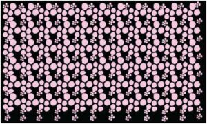 Pink stone make art on dark background