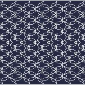 Art of white line make artwork on blue background