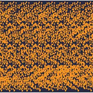 Yellow dot on black background make a texture artwork