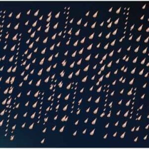 Shining asteroid falling from the sky