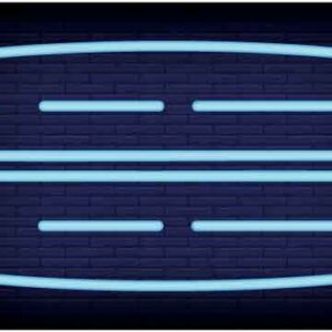 Blue line make modern artwork on dark background