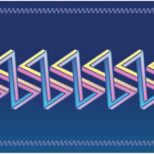 diagonal shape design with border