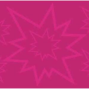 Pink star on red background