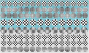 Circle fill with black and white square