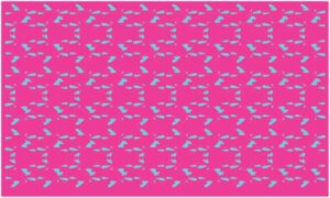 Grey colour particle make artwork on red background