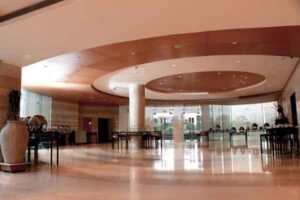 Reception Stage Decoration in banquet hall entrance