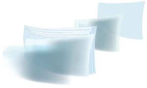 Various face mask display on white background