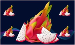 Dragon fruit with slice showcase its Unique Pink Skin