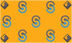 3d grey box in corner and loop in semi-circle display